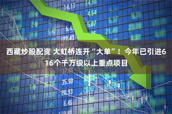 西藏炒股配资 大虹桥连开“大单”！今年已引进616个千万级以上重点项目
